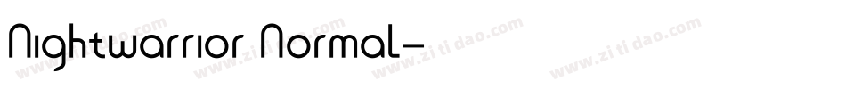 Nightwarrior Normal字体转换
